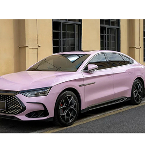 Vinilo Fundido TPU PET <span class=keywords><strong>HJN</strong></span> HGC-001 al por Mayor, Alto Brillo, Rosa Cristal, 1 Rollo Completo 1.52X18M/5X60FT, Garantía de 5 Años, para 40 Autos - Product Image 3