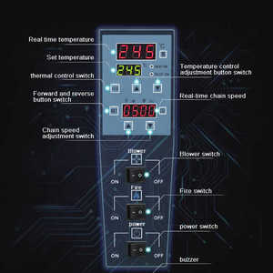 <span class=keywords><strong>Four</strong></span> à pizza industriel commercial électrique à convection de 32 po GRACE-Bande transporteuse en acier inoxydable - Product Image 6