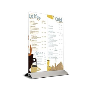 Portacarteles de Escritorio Swing Wing de 4 Pulgadas, Aluminio Plateado, para Oficina, Hogar, <span class=keywords><strong>Aula</strong></span> - Product Image 5