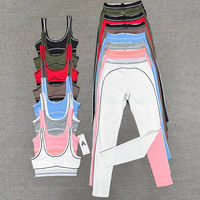 Set Bra dan Legging Wanita Merek Sama, Bahan Ultra Elastis, Bernapas, Lembut Seperti Mentega, Set Yoga Align