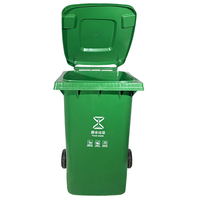Nouveau design de vente en gros de grande poubelle à roulettes en plastique 360L pour l'extérieur