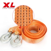 Sangle de fixation robuste en polyester certifiée CE 50 mm 5T pour remorquage de voiture et démarrage d'urgence
