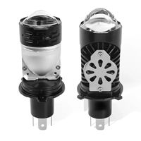 Mini projecteur LED H4 pour phare de voiture, 12V, nouveau, 6000K, 80W/paire, 10000LM, faisceau haut/bas, ampoule Bi LED