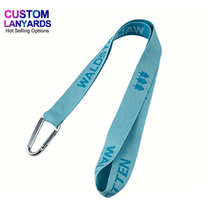 Free Sample No Minimum Order Wholesale Custom Logo Double Side Jacquard Neck <b>Lanyards</b> <b>Polyester</b> - Product Image 3