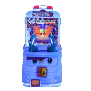 Máquina de juego de disparos con pistola de calle para niños, con monedas, de carreras, con diseño de autobús colorido, para interiores - Product Image 3
