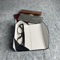 Étui à lunettes de soleil triangulaire pliable de luxe, artisanal, écologique, en PU à motif crocodile, boîte à lunettes