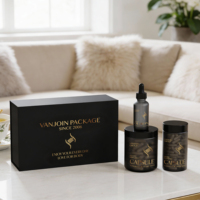Flacon compte-gouttes en verre personnalisé pour sérum et huile essentielle 30 ml, pot de 150 ml et 250 ml pour capsules de vitamines et compléments alimentaires avec emballage cadeau OEM