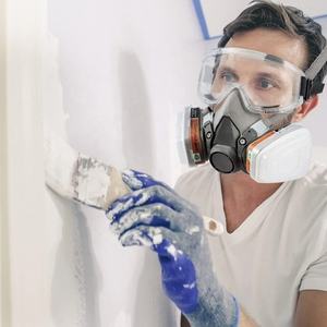 หน้ากากป้องกันแก๊สพิษที่มีประสิทธิภาพสูงพร้อมถ่านกัมมันต์และตัวกรองสองชั้นผ้าฝ้ายซิลิโคนช่วยหายใจ - Product Image 1