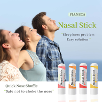 Bâton d'inhalation nasale de relaxation quotidienne naturelle de marque privée Bâton nasal portable pour une respiration facile avec de l'huile essentielle
