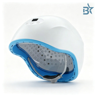 Casque professionnel 2-en-1 en plastique ABS à énergie photonique 655nm 850nm pour la restauration capillaire, rechargeable et portable