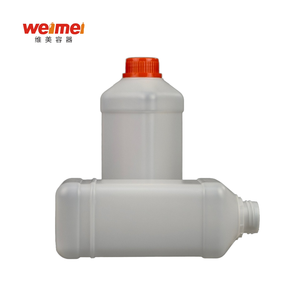 בקבוק פלסטיק HDPE ריק בנפח 1000 מ\\\"ל, איכותי, לממס כימי, מתאים למדפסות הזרקת דיו CIJ של וילט, במצב חדש, עם מכסה הברגה. - Product Image 3