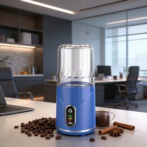 Mixeur à smoothies à 6 lames, sans BPA, résistant à la rouille, robuste, de qualité alimentaire, alimenté par batterie USB, faible bruit, broyage de glace, un clic, voiture - Product Image 4