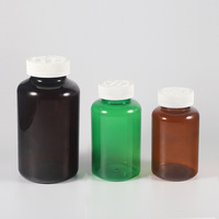 Emballage de pilules de vitamines anti-effraction pour compléments nutritionnels, flacon en PET noir et marron pour capsules avec bouchon doré