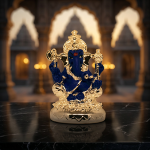 Handcrafted Silver Plated Lord Ganesha Idol Stainless Steel <b>Religious</b> <b>Statue</b> for Home Temple Decor Wedding Gift and Daily Pooja - Product Image 2