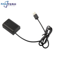 Câble USB vers coupleur DC BLX-1 BLX1 de 1,2 m, batterie factice pour appareil photo Olympus OM-1 OM1, câble droit, neuf