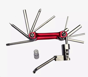 11 en 1 Kit d'outils de réparation de vélo de vélo multifonctionnel ensemble clé hexagonale pliante outil Portable équipement de réparation de cyclisme de montagne - Product Image 6