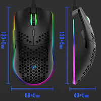 Vendor Resmi Xunfox Xyh90 Mouse Gaming Harga Grosir Termurah Tanpa Perantara 7200 DPI Desain Honeycomb Siap Kirim