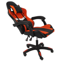 Fauteuil de bureau ergonomique haut de gamme en tissu, pivotant et inclinable, confortable pour le travail et le gaming à domicile