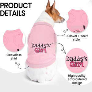 T-shirt per cani in cotone 100% ricamato "elegante Sassy Bit bossy" lavabile in lavatrice grazioso gilet per cani di grossa taglia vestiti rosa per cani - Product Image 3