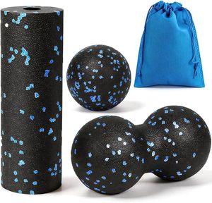 Hollow Column Peanut Ball Three-Piece Set EPP <b>Foam</b> <b>Roller</b> for Fitness Yoga Rehabilitation Training Muscle Relaxation - Product Image 1