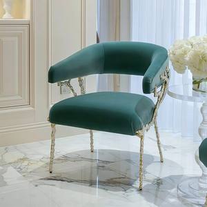 JINS-Fauteuil <span class=keywords><strong>de</strong></span> luxe en cuivre doré pour salon, chambre à coucher, hôtel, villa, décor à la mode pour salon et maison - Product Image 4