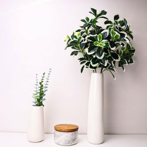 ใบไม้ประดิษฐ์สีเขียวสำหรับตกแต่งบ้าน งานแต่งงาน โรงแรม กิ่งใบไม้ - Product Image 4