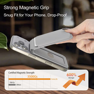 Portefeuille Apple Find My MagSafe en Cuir PU, Support de Carte Magnétique Blocage RFID pour iPhone, Logo Personnalisé OEM ODM - Product Image 4