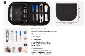 Mới Xách Tay Hộ Gia Đình Nhỏ May Kit Thực Tế Lưu Trữ Du Lịch May Hộp Với Vải Tay Đan Công Cụ Crochet Hook Set - Product Image 6