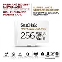 Kartu Memori HIGH ENDURANCE Original 256GB Micro Tf SD Card 512G U3 V30 4K TF Flash Card untuk Monitor Video