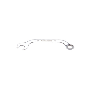 Chrome Vanadium Deep Offset <b>Ring</b> <b>Spanner</b> Anti Skid Panel Hardened Tempered Matt Finish Multi Size Hand Tool - Product Image 1