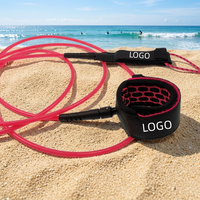 Laisse de planche de surf en TPU, design tendance, vente chaude usine, durable, spirale/droite, corde de pied pour bodyboard, cordon de SUP pour paddle board