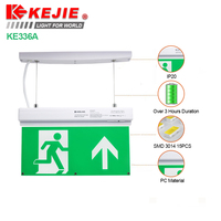 Panneau de sortie à LED Éclairage de secours Vente en gros OEM Panneau de sortie à LED automatique Éclairage de secours pour hôtel Panneau de sortie à LED 4 en 1 Éclairage de secours