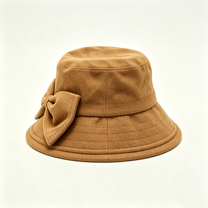Sombrero de Pescador Rojo Liso al por Mayor, con Logotipo Personalizado, de Algodón, Unisex, de Ala Ancha, con Protección UV - Product Image 2