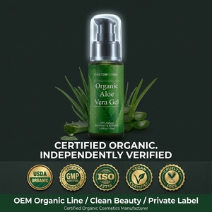 Gel Visage à l'<span class=keywords><strong>Aloe</strong></span> <span class=keywords><strong>Vera</strong></span> Biologique Naturel Hydratant Apaisant Soin de la <span class=keywords><strong>Peau</strong></span> pour Tous Types de <span class=keywords><strong>Peau</strong></span> - Product Image 4