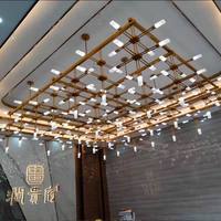 Lustre en grille de luxe pour la décoration intérieure de la zone de réception