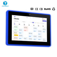 Tablette Android POE 10,1 pouces avec support VESA, panneau HMI industriel RK3566 avec éclairage LED pour la publicité dans les stations-service et l'affichage en magasin