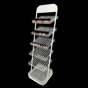 Expositor de Esmaltes de Uñas, Carro de Almacenamiento con Ruedas, Estante de Hierro para Esmaltes de Uñas, Estante para Cosméticos - Product Image 6