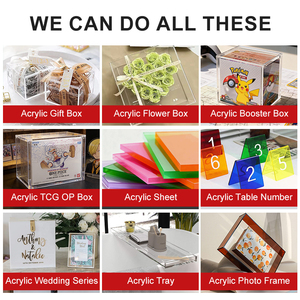 Caja de Regalo Cuadrada de Acrílico Transparente Pulido Multiusos, Caja de Almacenamiento de Acrílico Transparente para Regalos - Product Image 6