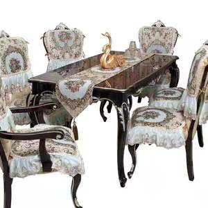 Jacquard Shiny Sequin Rose <strong>Gold</strong> Customizable <strong>Table</strong> <strong>Runners</strong> for Family Dinners Gatherings Wedding Christmas Decoration - Product Image 5