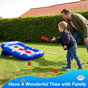 New Arrival Inflatable Pool Cornhole Game American Flag Floating Water Toy for Kids Adults Summer Outdoor Party Family Fun - Product Image 5