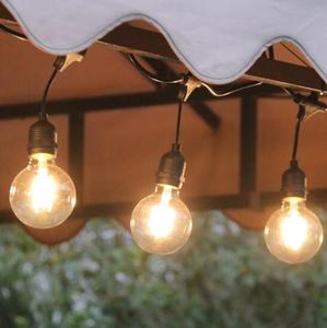 <span class=keywords><strong>Luces</strong></span> de Navidad para Boda, Cable Transparente de 48 pies (15 m), Bombilla <span class=keywords><strong>LED</strong></span> E27 S14, Impermeable, para Bar, <span class=keywords><strong>Patio</strong></span>, Jardín, Cafetería, Guirnalda de <span class=keywords><strong>Luces</strong></span> <span class=keywords><strong>LED</strong></span> - Product Image 5