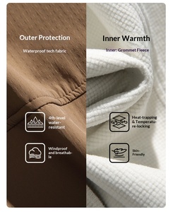 Pantalon de randonnée unisexe pour l'extérieur, pantalon de sport d'été, softshell résistant à l'eau, séchage rapide, coupe longue et droite - Product Image 2