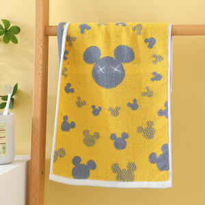 Toalla Infantil de Jacquard, 100% Algodón, Suave, Absorbente, Sin Desprendimiento de Pelusa, Diseño de Dibujos Animados, Gruesa - Product Image 6