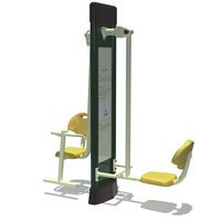Équipement de fitness multi-gym extérieur - Construction robuste en acier inoxydable, couleur personnalisable, garantie 1 an pour usage public