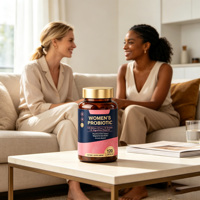 Capsules Probiotiques pour Femmes 120 Milliards de UFC 15 Souches 8 Enzymes Digestives Soutien au Bien-être Vaginal et Urinaire 120 Gélules