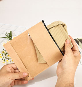 ถุงซิปล็อคพลาสติกสีน้ำตาลคราฟท์แบบรีไซเคิลได้ สำหรับใส่เสื้อผ้า เช่น กางเกงยีนส์ เดรส เสื้อยืด เสื้อฮู้ด พร้อมหน้าต่างใส - Product Image 2