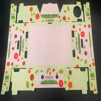 Questeco Recyclable Jetable Personnalisé Carton Ondulé Supermarché Fruits Aliments Frais Légumes Fraise Tomate Boîte D'emballage Bateau