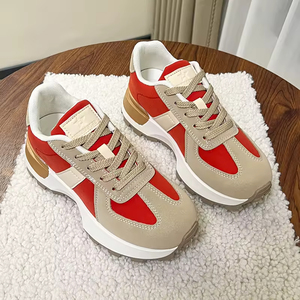 Spring All-match Leisure Thick Bottom Small Waist Senior Running Sneakers Rubber Outsole Walking Style Shoes - Product Image 4