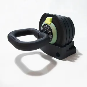 Good quality factory directly wholesale custom powder coated cast iron competition 3 in 1 adjustable kettlebell set