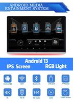 4K HD 14 "IPS Radio Android avec BT 5.0 sans fil MirrorLink FM Transmission vidéo Out Car TV Moniteur d'appui-tête pour siège arrière de voiture